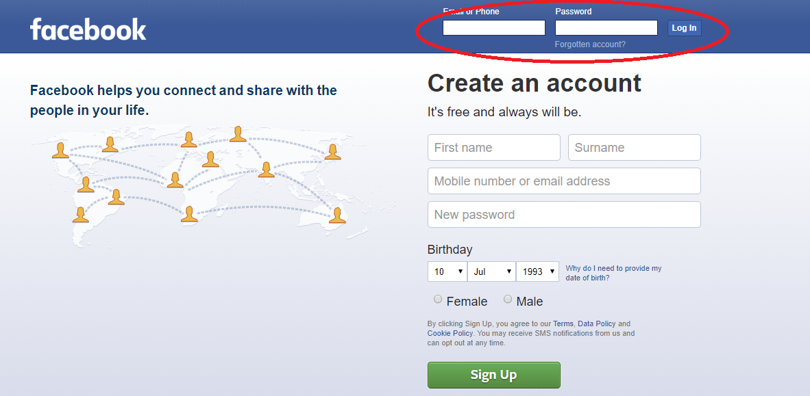 Add mobile number in Facebook Account