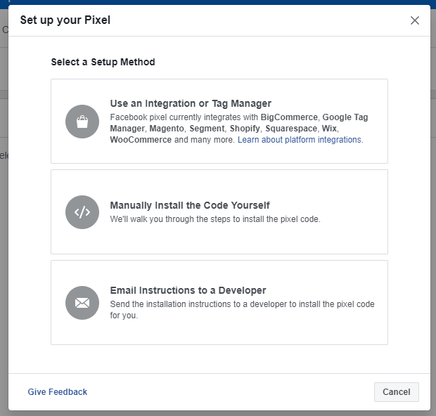 install facebook pixel code on website